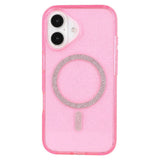 iPhone 16 Plus - EIDERWOOD Plastik Glitter Cover - MagSafe Kompatibel - Lyserød