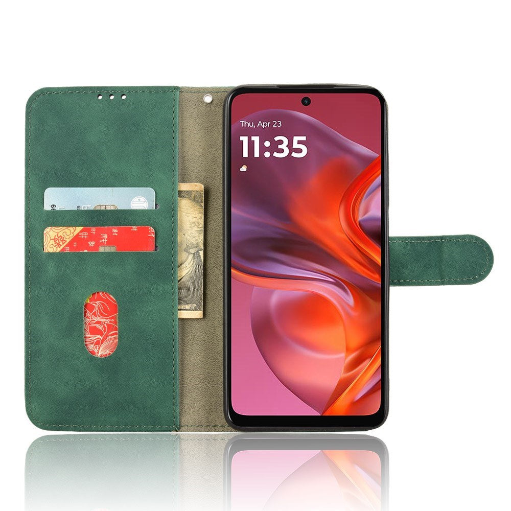 EIDERWOOD Motorola Moto G05 Flip Cover - Kortholder & Ståfunktion - Grøn