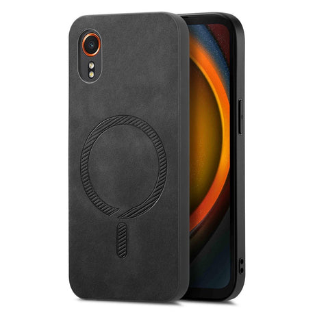 EIDERWOOD Samsung Galaxy Xcover 7 Kunstlæder Bagside Cover - MagSafe Kompatibel - Sort