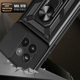 EIDERWOOD OnePlus 13R 5G Cover med Kameraslider og Kickstand - Sort