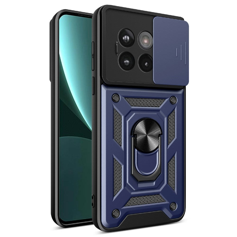EIDERWOOD OnePlus 13R 5G Cover med Kameraslider og Kickstand - Blå