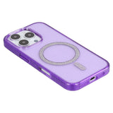 iPhone 16 Pro Max - EIDERWOOD Plastik Glitter Cover - MagSafe Kompatibel - Lilla