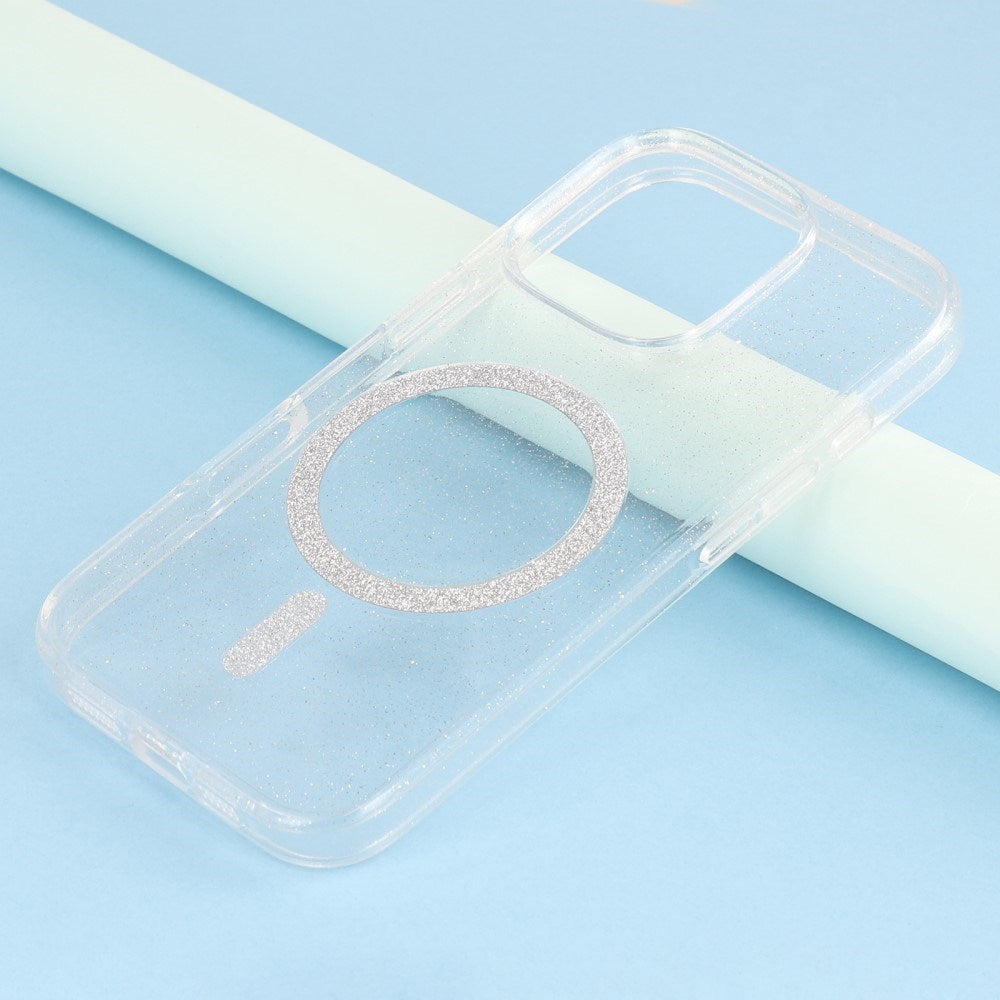iPhone 16 Pro Max - EIDERWOOD Plastik Glitter Cover - MagSafe Kompatibel - Gennemsigtig