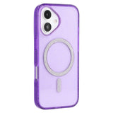 iPhone 16 - EIDERWOOD Plastik Glitter Cover - MagSafe Kompatibel - Lilla
