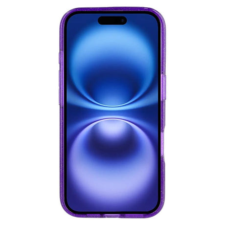 iPhone 16 - EIDERWOOD Plastik Glitter Cover - MagSafe Kompatibel - Lilla