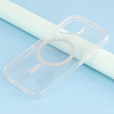 iPhone 16 - EIDERWOOD Plastik Glitter Cover - MagSafe Kompatibel - Gennemsigtig