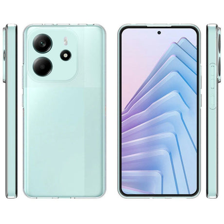 Xiaomi Redmi Note 14 (4G) - EIDERWOOD Fleksibelt Plastik Bagside Cover - Gennemsigtig