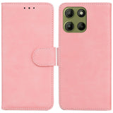 Motorola Moto G17 Power / G17 / G15 - EIDERWOOD Kunstlæder Flip Cover m. Kortholder & Ståfunktion - Lyserød