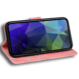 Motorola Moto G17 Power / G17 / G15 - EIDERWOOD Kunstlæder Flip Cover m. Kortholder & Ståfunktion - Lyserød