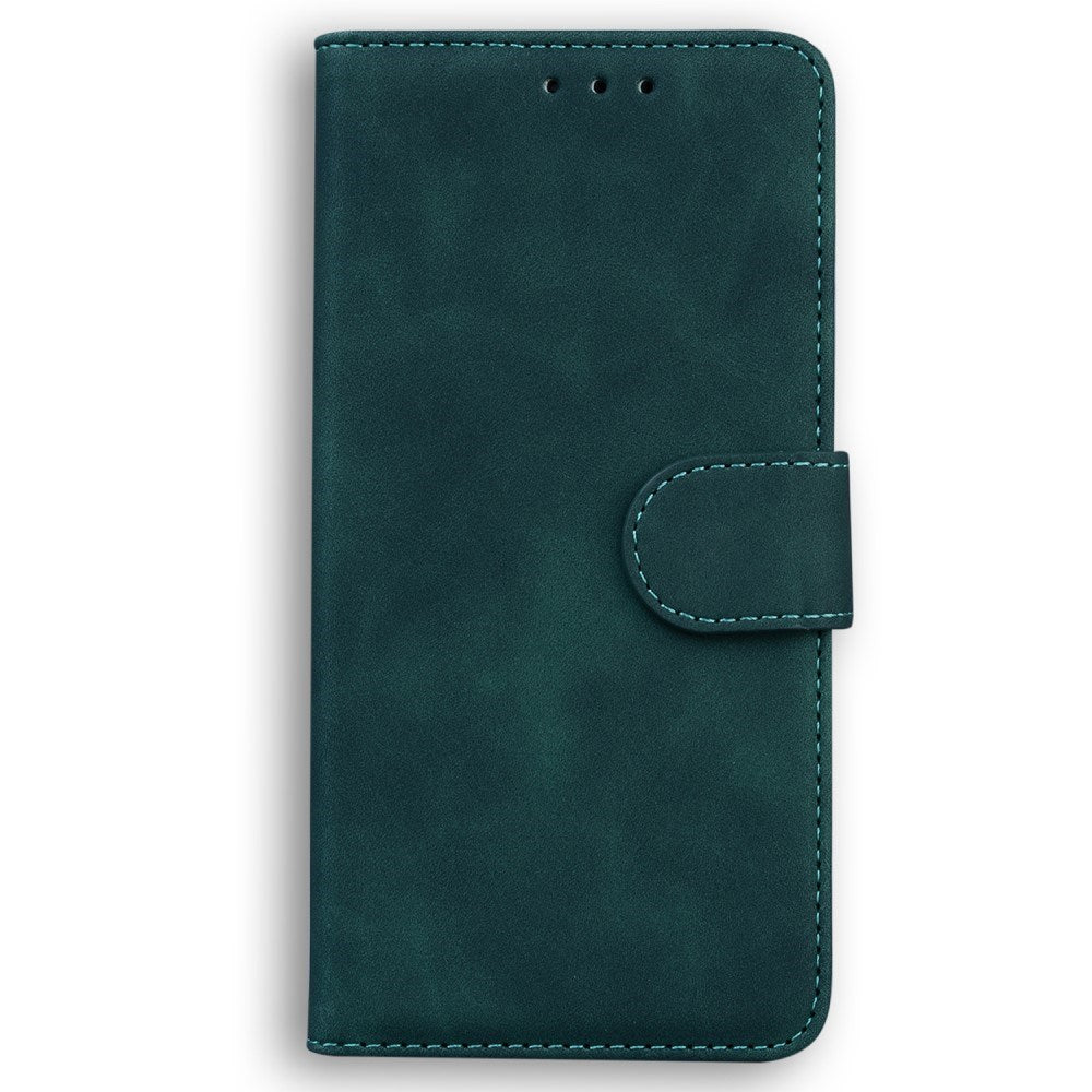 Motorola Moto G15 - EIDERWOOD Kunstlæder Flip Cover m. Kortholder & Ståfunktion - Grøn