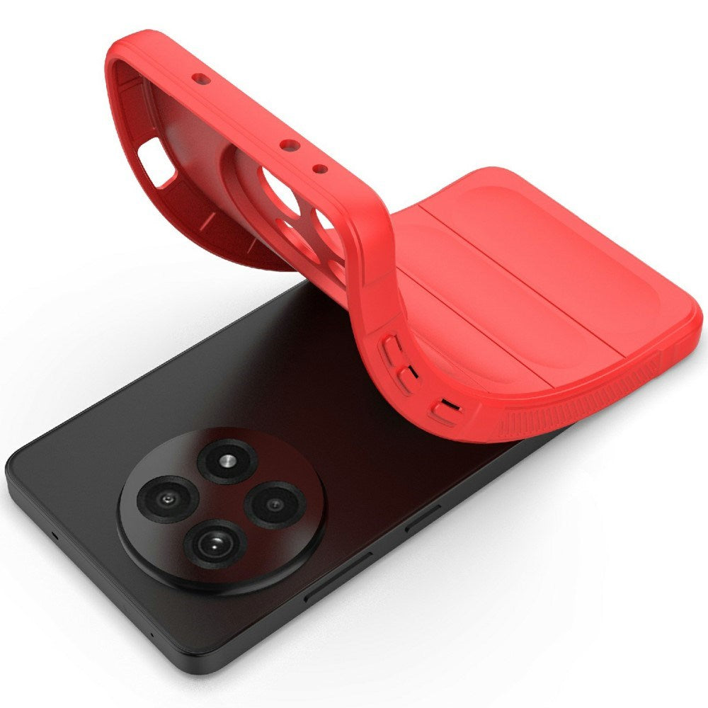 EIDERWOOD OnePlus 13R Fleksibelt Plastik Bagside Cover - Rød