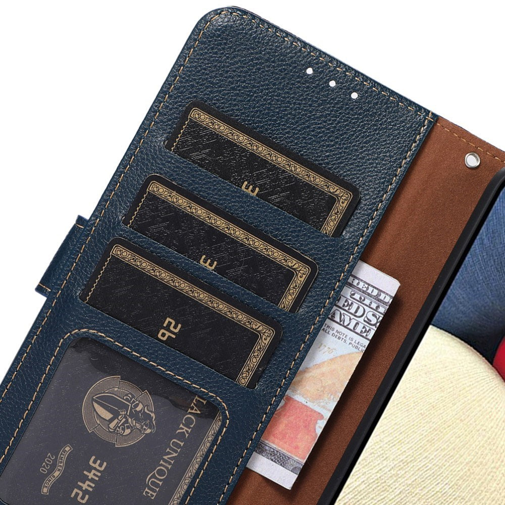 OnePlus 13R Wallet Cover i Kunstlæder med Strop - Blå