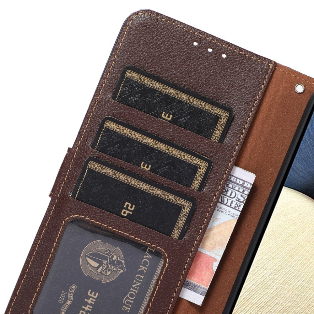 OnePlus 13R Wallet Cover i Kunstlæder med Strop - Brun