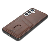 Samsung Galaxy A56 (5G) - EIDERWOOD - Kunstlæder Bagside Cover m. Kortholder - Mørkebrun