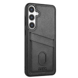 Samsung Galaxy A56 (5G) - EIDERWOOD - Kunstlæder Bagside Cover m. Kortholder - Sort