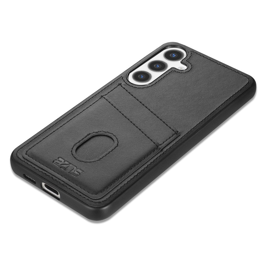 Samsung Galaxy A56 (5G) - EIDERWOOD - Kunstlæder Bagside Cover m. Kortholder - Sort