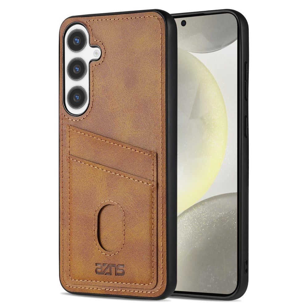 Samsung Galaxy A56 (5G) - EIDERWOOD - Kunstlæder Bagside Cover m. Kortholder - Brun