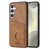 Samsung Galaxy A56 (5G) - EIDERWOOD - Kunstlæder Bagside Cover m. Kortholder - Brun