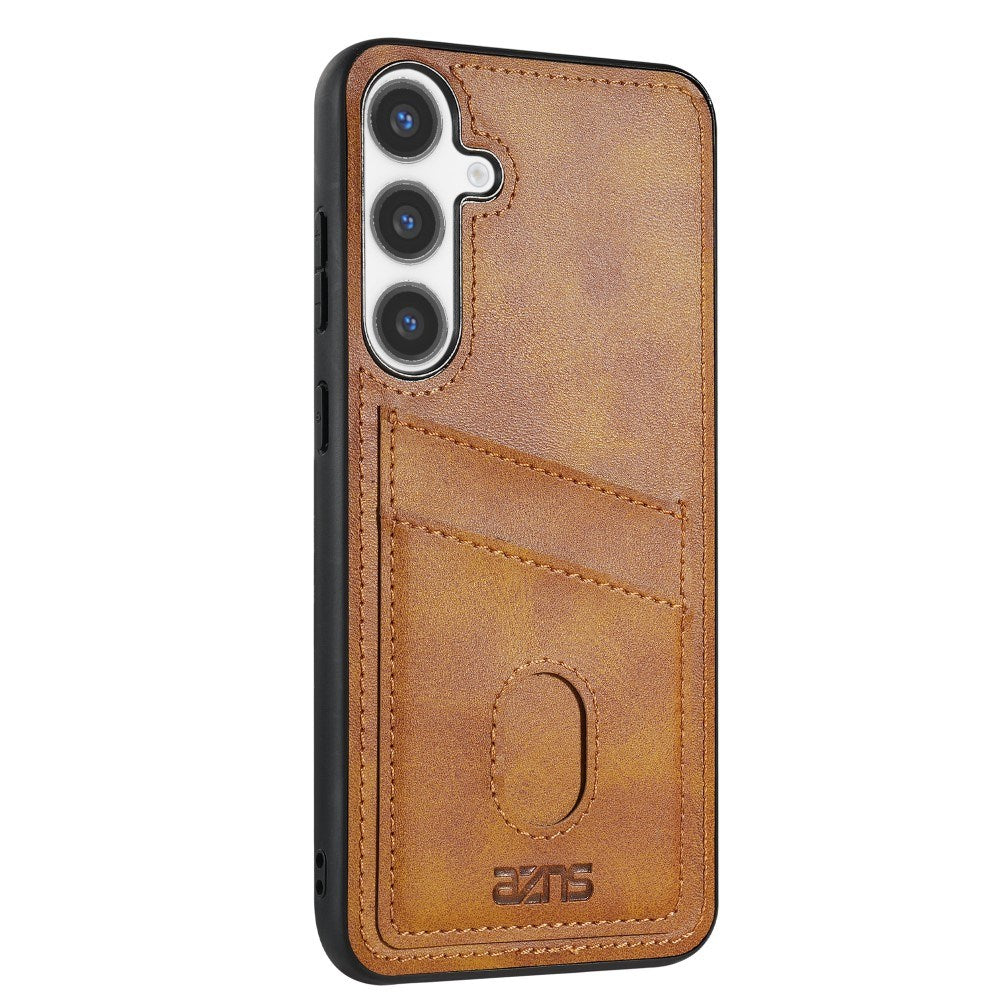 Samsung Galaxy A56 (5G) - EIDERWOOD - Kunstlæder Bagside Cover m. Kortholder - Brun