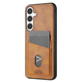 Samsung Galaxy A56 (5G) - EIDERWOOD - Kunstlæder Bagside Cover m. Kortholder - Brun