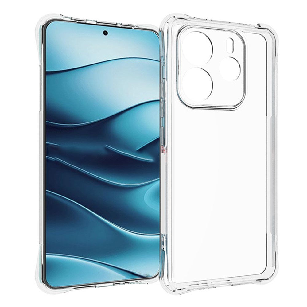 Xiaomi Redmi Note 14 (5G) - EIDERWOOD Plastik Cover m. Stødabsorberende Hjørner - Gennemsigtig