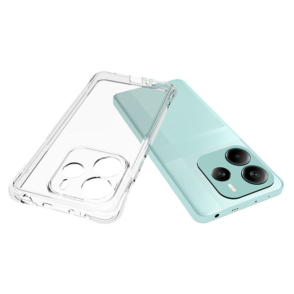 Xiaomi Redmi Note 14 (5G) - EIDERWOOD Plastik Cover m. Stødabsorberende Hjørner - Gennemsigtig
