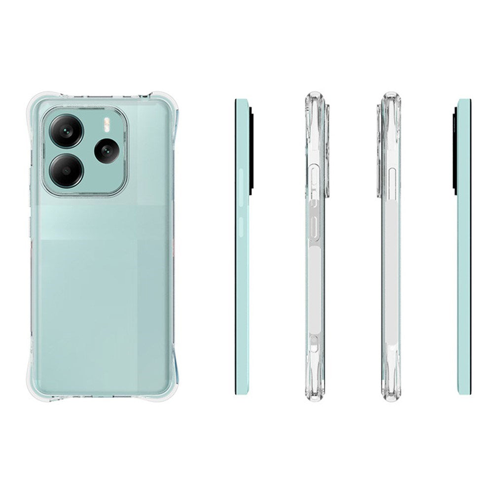 Xiaomi Redmi Note 14 (5G) - EIDERWOOD Plastik Cover m. Stødabsorberende Hjørner - Gennemsigtig