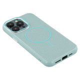iPhone 15 Pro - EIDERWOOD Plastik Glitter Cover - MagSafe Kompatibel - Grøn
