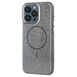 iPhone 15 Pro - EIDERWOOD Plastik Glitter Cover - MagSafe Kompatibel - Sort