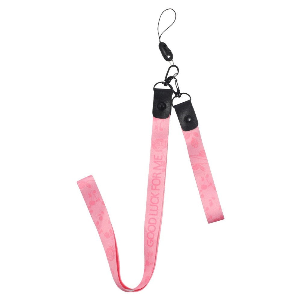 OnePlus 13R Fleksibelt Plastik Bagside Cover m. 2 x Lanyard - Lyserød