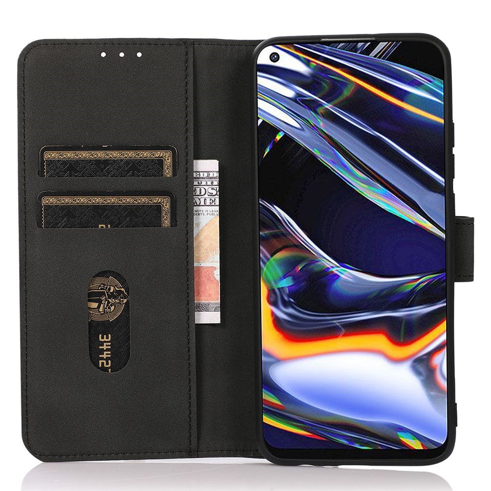 KHAZNEH - Xiaomi Redmi Note 14 (5G) - Kunstlæder Flip Cover m. Kortholder & Ståfunktion - Sort