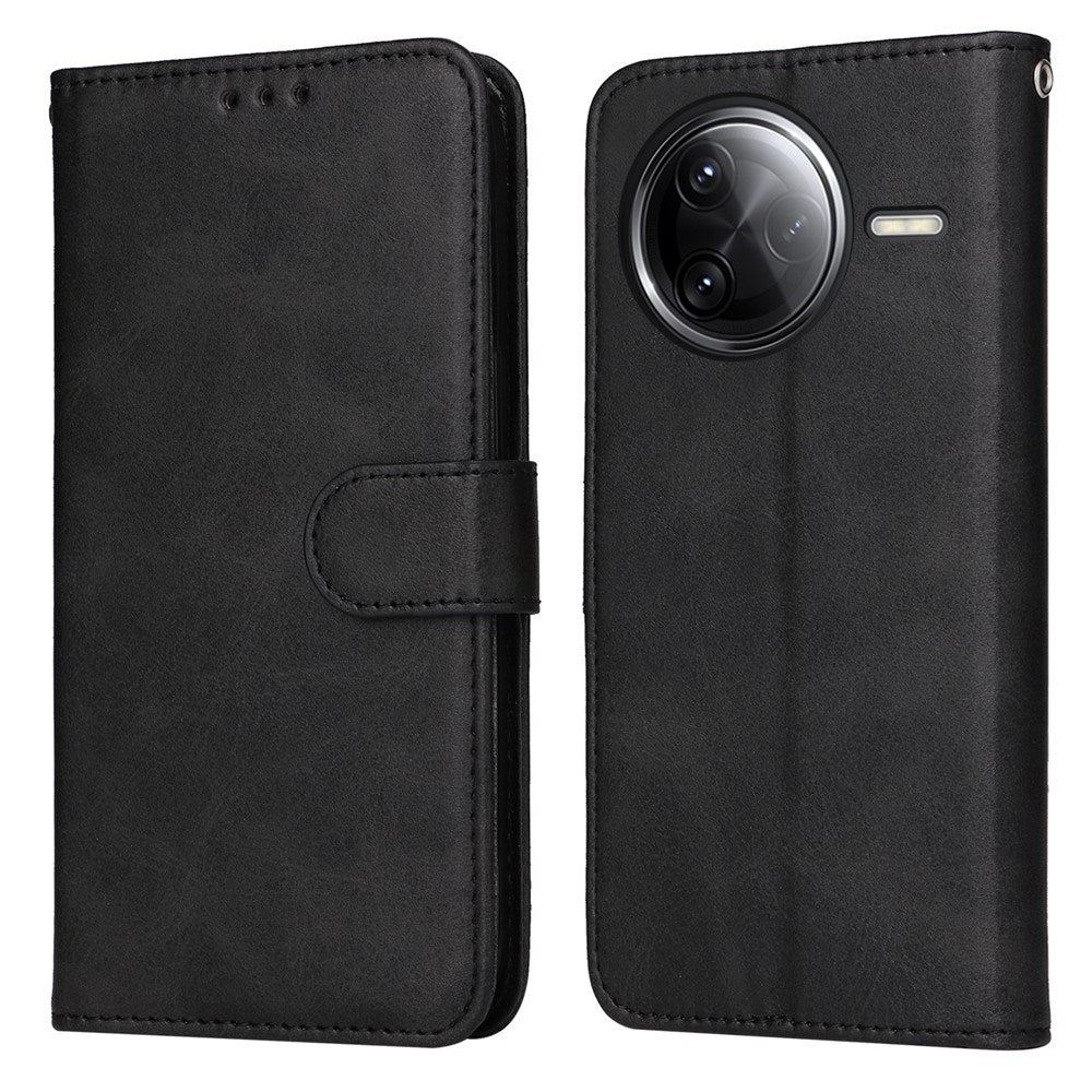 Xiaomi Poco F7 Ultra EIDERWOOD Kunstlæder Flip Cover inkl. Strop - Sort