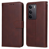 Realme 14X (5G) / C75 - EIDERWOOD Kunstlæder Flip Cover m. Strop - Brun