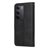 Realme 14X (5G) / C75 - EIDERWOOD Kunstlæder Flip Cover m. Strop - Sort