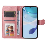 Realme 14X (5G) / C75 - EIDERWOOD Kunstlæder Flip Cover m. Strop - Lyserød