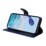 Realme 14X (5G) / C75 - EIDERWOOD Kunstlæder Flip Cover m. Strop - Blå