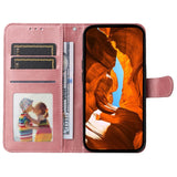 Motorola Moto E14 (4G) / G04 (4G) / G04s (4G) / G24 (4G) - EIDERWOOD Kunstlæder Flip Cover m. Strop - Lyserød