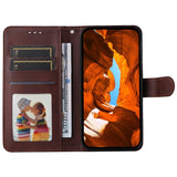 Motorola Moto E14 (4G) / G04 (4G) / G04s (4G) / G24 (4G) - EIDERWOOD Kunstlæder Flip Cover m. Strop - Brun