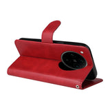 Motorola Edge 60 Neo / 50 Neo / ThinkPhone 25 EIDERWOOD Kunstlæder Flip Cover - Strop - Rød
