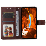 Motorola Edge 60 Neo / 50 Neo / ThinkPhone 25 EIDERWOOD Kunstlæder Flip Cover - Strop - Brun