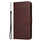 Motorola Edge 60 Neo / 50 Neo / ThinkPhone 25 EIDERWOOD Kunstlæder Flip Cover - Strop - Brun