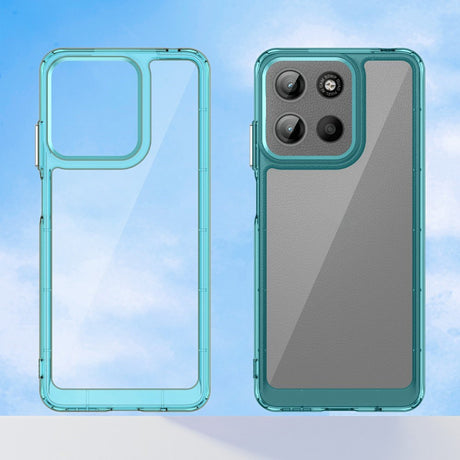 EIDERWOOD Motorola Moto G15 / G05 / E15 Hybrid Plastik Bagside Cover - Gennemsigtig / Turkis