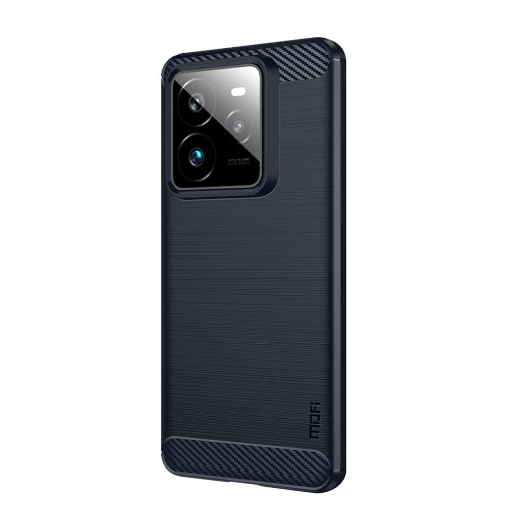Realme GT 7 Pro (5G) Brushed Carbon Bagside Cover - Blå