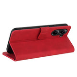EIDERWOOD - Xiaomi Poco X7 Pro - Kunstlæder Flip Cover m. Kortholder & Ståfunktion - Rød