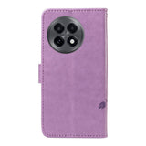 EIDERWOOD OnePlus 13R Flipcover med Indgraveret Motiv - inkl. Kortholder - Ståfunktion - Håndledsrem - Lilla