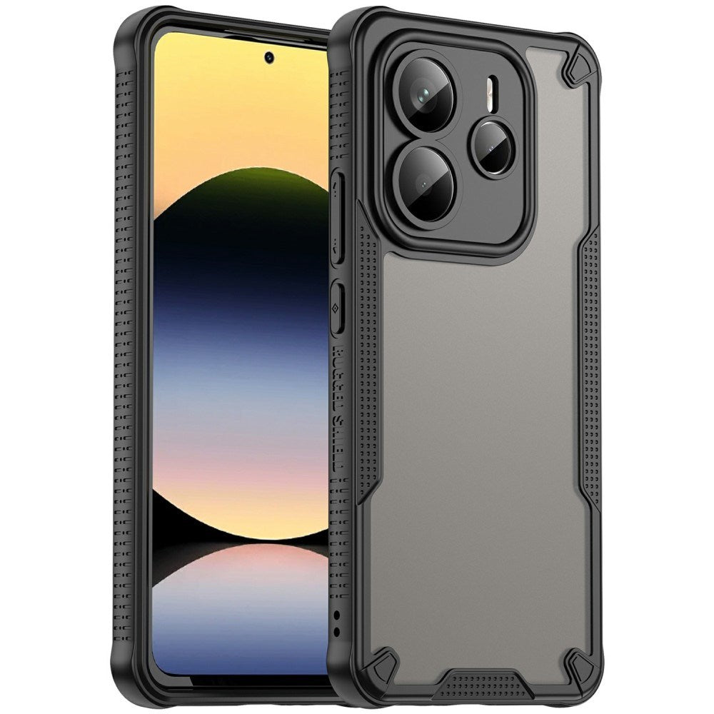 Xiaomi Redmi Note 14 (5G) - EIDERWOOD Hybrid Plastik Bagside Cover - Sort