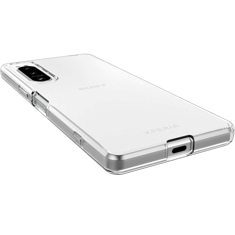 Sony Xperia 5 IV Fleksibelt TPU Plastik Bagside Cover - Gennemsigtig