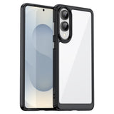 Samsung Galaxy S25 Edge - EIDERWOOD Hybrid Plastik Cover - Gennemsigtig / Sort