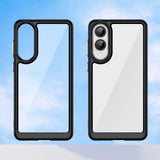 Samsung Galaxy S25 Edge - EIDERWOOD Hybrid Plastik Cover - Gennemsigtig / Sort