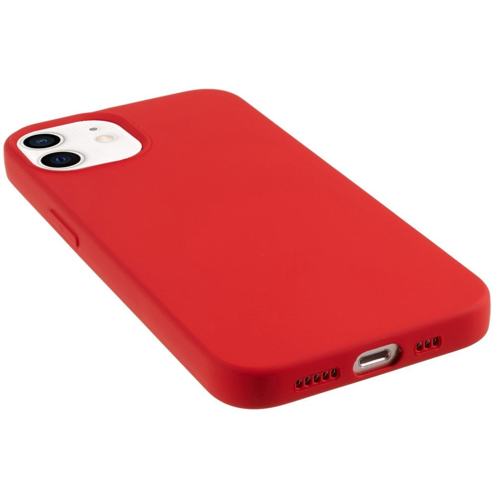 EIDERWOOD iPhone 12 Mini Fleksibelt Plast Bagside Cover - Rød